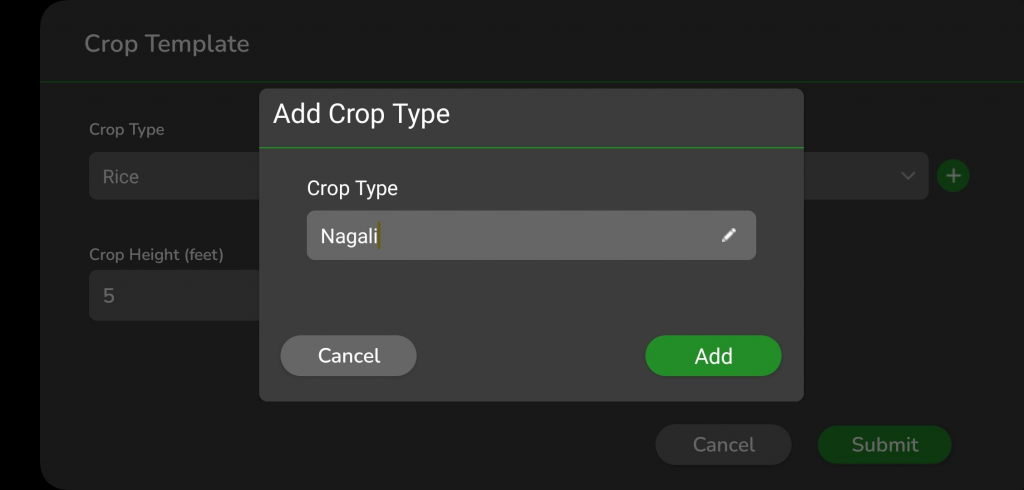 Add Crop type