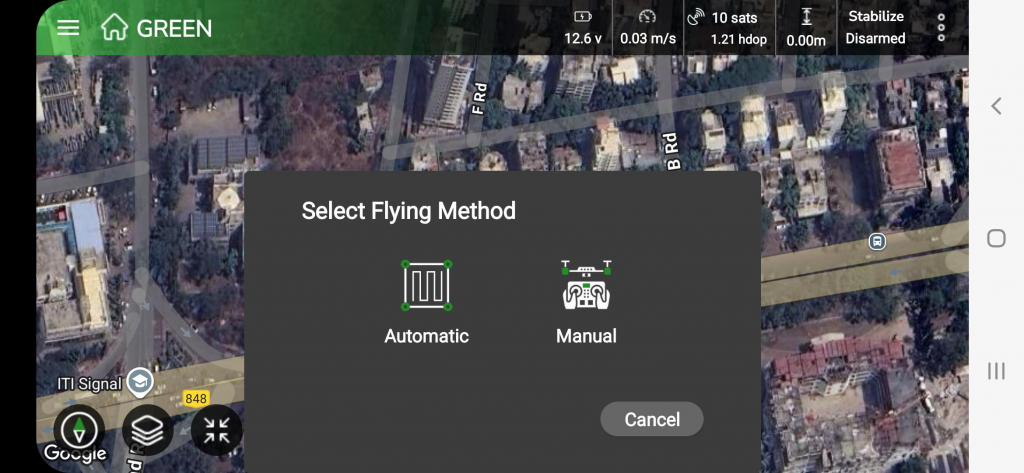 Select Flying Method
